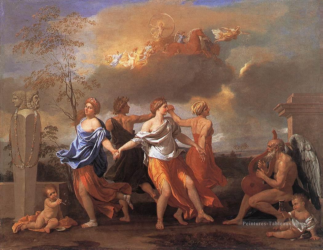 Danser sur la musique classique peintre Nicolas Poussin Peintures à l'huile